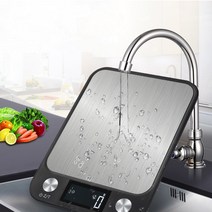 커피전자거을 핸드드립 디지털 다기능 식품 주방 저울 스테인레스 스틸 전자 저울 가정용, 10kg-1g