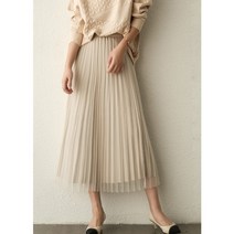 귀 양면 플리츠 스커트 입은 가겨울 신상품 밴딩