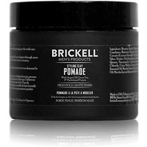 포마드왁스 일본 brickell 남성용 제품 스타일링 클레이 포마드 2oz 유기농 헤어