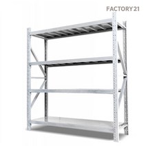 팩토리21 화이트 경량앵글 무볼트 조립식앵글 선반 창고앵글 철재선반 공장진열 다용도실정리 5분내 간편설치해체(100KG이상), 120x40x200, 3단, 추가없음