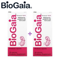 (1+1) 바이오가이아 프로텍티스 유산균 프리네이탈 BioGaia Prenatal Probiotic 30캡슐 2팩