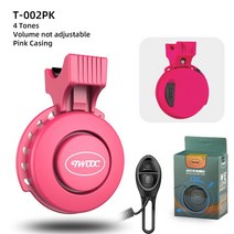 TWOOC 자전거 벨 전자 경적 스쿠터 오디오 경고 안전 트럼펫 사이렌 사이클링 USB 충전식 T-002, T-002 PK 4 Tones