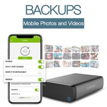 AirdiskQ3X 모바일 네트워킹 하드 디스크 USB3.0 NAS 가족 네트워크 클라우드 스토리지 3.5 quot원격 상자 HDD 아님