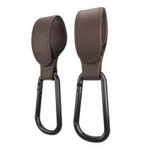 개모차 반려동물유모차 펫유모차 펫이동차 펫이동장 1/2pcs 아기 유모차 액세서리 쇼핑 소품 다 걸이 금속 편리한, [09] 2pcs Dark Brown