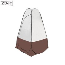 Z3JC 야외 탈의 이동 캠핑용 샤워 텐트 설치, Z3JC 다크카멜 실버 도장 양창, 1.2m*1.2m*1.9m