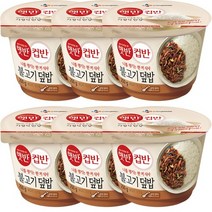 CJ컵반 즉석밥 컵밥6개 세트 다양한 종류 간편식 비빔밥 국밥 덮밥 프리미엄컵밥, CJ불고기덮밥 x6