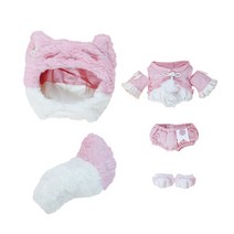20cm 아이돌인형 무속성 솜인형 분홍여우 20cm Naked Baby Clothes, 핑크폭스베이비돌