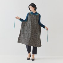[돌실나이] 생활한복 여자 꽃나염 앞치마형 원피스 IM12D160