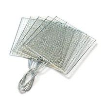 접이식 손잡이 석쇠 캠핑 바베큐 김 생선구이 그릴 망, 1개
