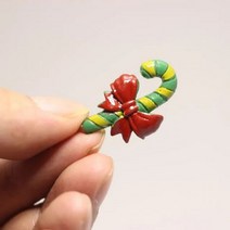 미니 크리스마스 장식 산타 클로스 눈사람 문 스타 미니어처 테라리움 요정 정원 인형 홈 인테리어, crutch_3