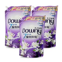 다우니 초고농축 섬유유연제 2배실속팩 화이트티앤릴리 리필 1600mlx3개