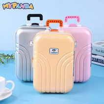 1pc kawaii 인형 집 미니어처 플라스틱 수하물 가방 보관 트롤리 케이스 여행 장난감 인형 척 장난감, 그리고