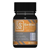 가이아 노츠 ex 시리즈 ex-02 ex-블랙 50ml 모형용 도료 30012, 없음