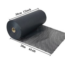 종이 선물 포장지 장식 Hysen Honeycomb Cushioning 100% 생분해성 및 용 가능한 재료로 구성된 Black Craft Paper, Black 30cmx20m_China, Black 30cmx20m