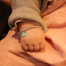 엄마랑아기랑 커플 4미리실버볼팔찌(전화번호 각인가능해요), 핑크하트(엄마사이즈), 각인펜던트추가해주세요