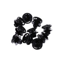 10pcs 도어 트림 패널 리테이너 클립 패스너, 검은색