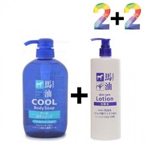 쿨 바디워시 가드름 클렌징 미끌거림없는 아하 바하, 쿨바디워시(파랑) 2개_히알스킨180ml 2개