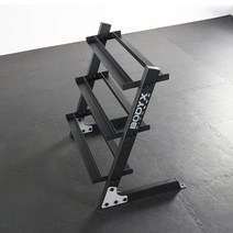 바디엑스 트리플 덤벨거치대 아령거치대 3단 덤벨랙 정리대 보관, 단품, 1개