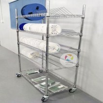 초자건조대 실험실 드라이 랙 다목적 비커 건조대, 1215x457x1500x5레이어4더블1싱글+휠