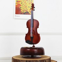 [천삼백케이] [젊은이마켓] 빈티지 바이올린 오르골 뮤직박스 인테리어 장식 소품, 엔틱 바이올린 오르골