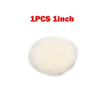 가구광택제 왁스 클리너 광택컴파운드 1Pc 양모 연마 패드 왁싱 버핑 디스크 1/2/3/4/5/6/7 인치 휠 케어, 01 1inch