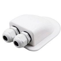 자동차 루프 박스 카고카라반 차박 캐러밴 액세서리 솔라 카 정션 박스 루프 와이어 엔트리 글 랜드 패널 케이블 모터 홈 보트, 하얀색, 03 white