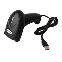 바코드스캐너 유선 1D 휴대용 USB QR 코드 리더 연결, 1.Black