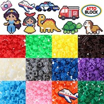 아토디폼 30색상-200개입 8mm600종 11 도안무료다운, 디폼블럭8mm-200피스:다크그레이(ADF200-GD)