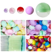 캡슐공 뽑기공 장난감공 원형 캡슐 추첨볼 공캡슐 50mm 60mm 100mm, 60mm불투명(15개)(1041-4)