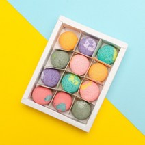 [모야모]목욕탕 스파 바스 입욕제 12Pcs 유기농 목욕 폭탄 천연 미니 수제 목욕 발 스파, 12개 세트