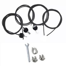 조정 가능한 3M 풀리 케이블 와이어 로프 헤비 듀티 스틸 교체 부품 홈 체육관 피트니스 액세서리 직경 5MM, 1개, Adjustable 3m