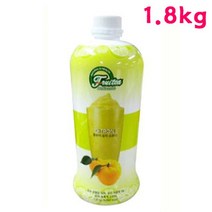 세미 후루티 유자 1800g 유자스무디 농축액 카페용품, 본상품선택, 본상품선택