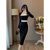 여성 린넨 원피스 롱 스커트 데님 빅싸이즈 비치웨어 정장 드레스 슬리밍 프랑스 스타일 여성용 우아한 블랙 새로운