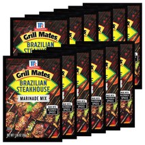 McCormick Grill Mates Brazilian Steakhouse Marinade Mix 맥코믹 그릴메이트 브라질리언 스테이크하우스 마리네이드 믹스 30g 12팩, 1개
