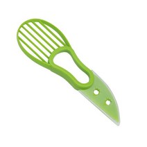 파인애플커터기 3In 1 아보카도 슬라이서 Corer 버터 과일 필러 펄프 분리기 플라스틱 나이프 주방 야채 도, 01 Green