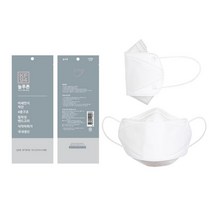 늘푸른 황사방역용 KF94 / KF80 마스크 (식약처허가 국산 공적마스크 / 낱장단위 개별포장 / 50매입 박스출고), 대형 화이트(성인남성/여성), 1매