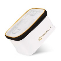 아이스박스 소형 갈치 낚시 태클 박스 휴대용 도구 상자 장비 스토리지 강 투명 커버 액세서리 버킷 낚시용, white