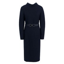 데코 반하이넥 벨티드 원피스 DCOWA4C03W