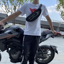 [전동킥보드] 바이크 오토바이 휴대용 핸들 가방 수도꼭지 허리 가슴 메신저 단일 어깨 전기 스쿠터 앞, [01] 옥스포드 누벅 방수소재[블랙]