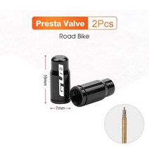 GUB-알루미늄 자전거 휠 밸브 커버 방진 MTB 로드 바이크 타이어 캡 프레스타 슈레이더 스쿠터/모토/자동차 액세서리 2 개, FV-Black