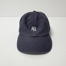 (빈티지) 47브랜드 MLB NY 뉴욕양키스 클린업 스몰로고 볼캡 모자 짙은 그레이
