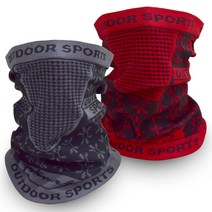 지원군몰 스포츠 멀티 겨울 넥워머 안면 에어홀 통풍 김서림방지 작업 현장 마스크 방한 목토시, 빨강