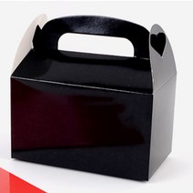 컬러 접이식 손잡이 종이상자 선물 케이스 1P 답례품 포장 기프트박스 쿠키 베이킹, 색상, 실버