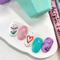 네일 드로잉 아크릴펜 18색 SET 마카펜 데코펜 셀프젤네일아트재료, 18set