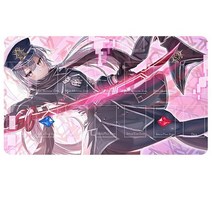 Sabermaster Card Rubber yugioh Mat Duel Gaming Competition Pad Binder Deck 23.6x13.7in (Sky Striker, Roze
