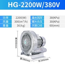 링 브로워 블로워 팬 산업용 송풍기, 380V 풍량 300m³h