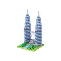 600피스 나노블럭 - 페트로나스 트윈 타워, 단품