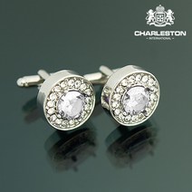 와이딜 charleston 고급 커프스버튼 드레스 셔츠 넥타이핀