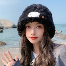 버튼 뽀글이 비니 도톰하고 귀여운 얼굴비니 자녀