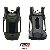 NSR 시스템 백팩 5.0L 생활방수 초경량 라이딩용 자전거 백팩 / 당일발송   사은품증정, 카키